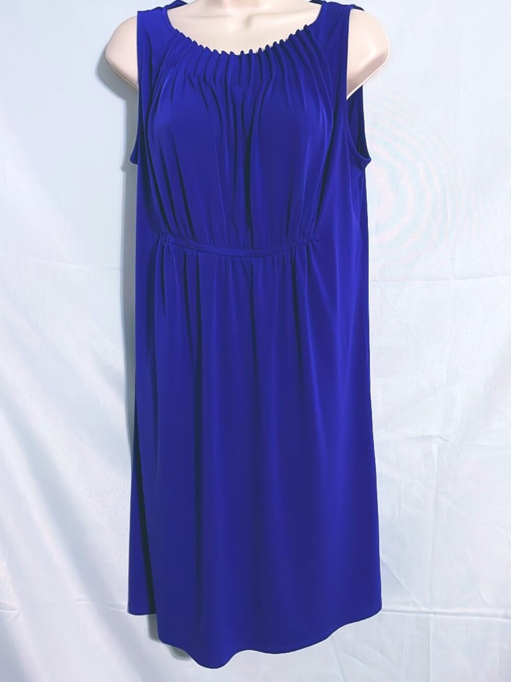 Dressbarn Blue Sleeveless Dress Size 10